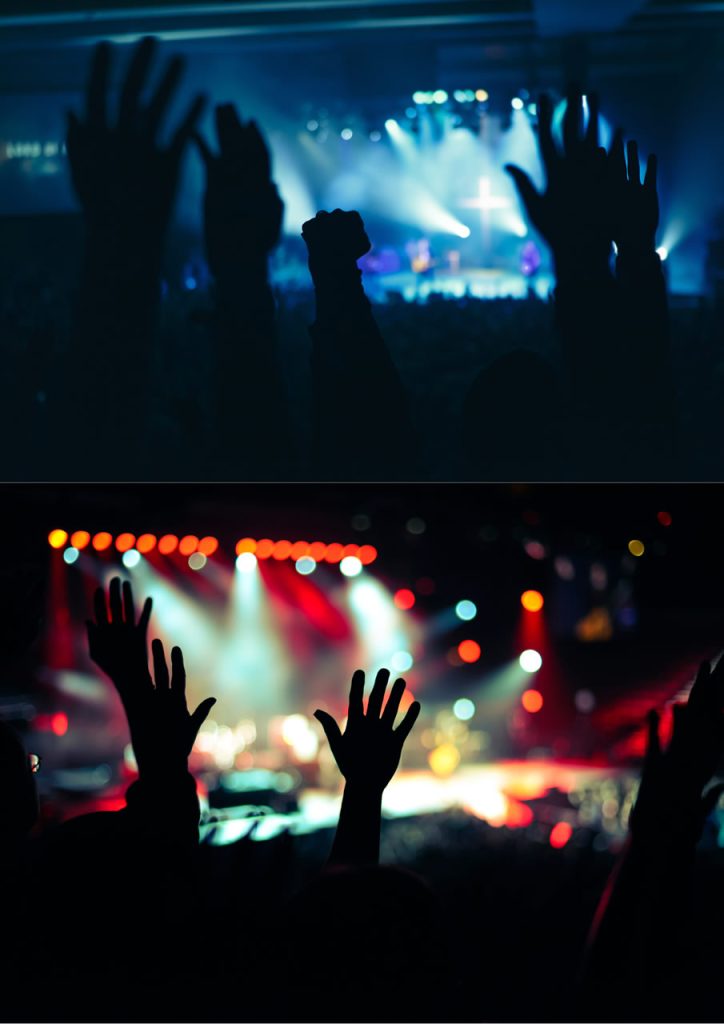 Streaming church service